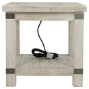 Carynhurst - White Wash Gray - Rectangular End Table-Washburn's Home Furnishings