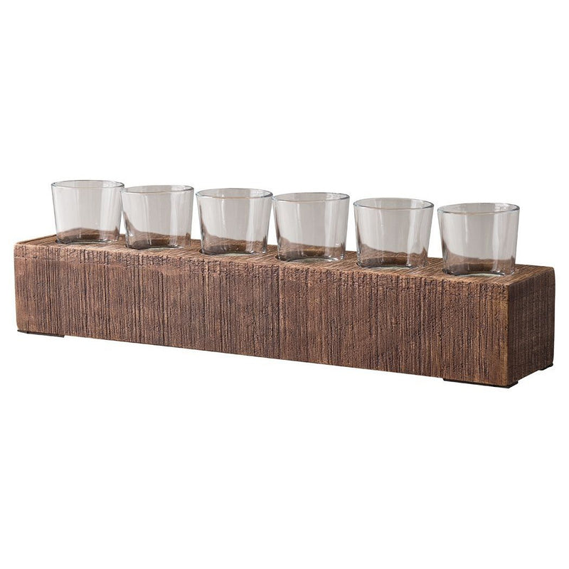 Cassandra - Brown - Candle Holder-Washburn's Home Furnishings