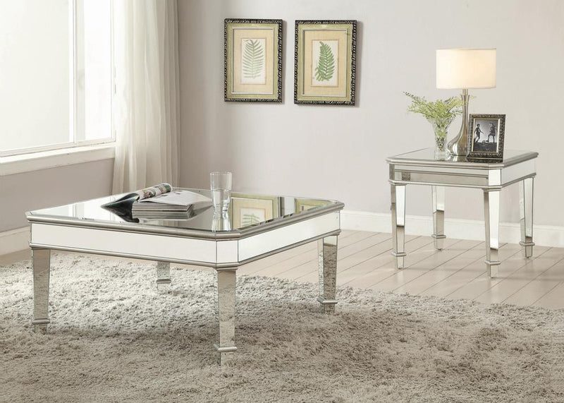 Cassandra - End Table - Pearl Silver-Washburn's Home Furnishings