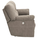 Cavalcade - Slate - 2 Seat Reclining Power Sofa-Washburn's Home Furnishings