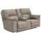 Cavalcade - Slate - Dbl Rec Pwr Loveseat W/console-Washburn's Home Furnishings