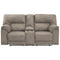 Cavalcade - Slate - Dbl Rec Pwr Loveseat W/console-Washburn's Home Furnishings