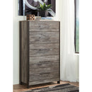 Cazenfeld - Black/gray - Five Drawer Chest-Washburn's Home Furnishings