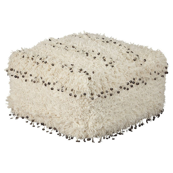 Celeste - Cream - Pouf-Washburn's Home Furnishings