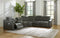 Center Line - Dark Gray - Left Arm Facing Power Recliner 6 Pc Sectional-Washburn's Home Furnishings