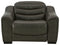 Center Line - Dark Gray - Pwr Recliner/adj Headrest-Washburn's Home Furnishings