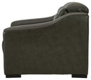 Center Line - Dark Gray - Pwr Recliner/adj Headrest-Washburn's Home Furnishings