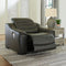 Center Line - Dark Gray - Pwr Recliner/adj Headrest-Washburn's Home Furnishings