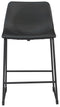 Centiar - Black - Counter Height Bar Stool (set Of 2)-Washburn's Home Furnishings