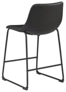 Centiar - Black - Counter Height Bar Stool (set Of 2)-Washburn's Home Furnishings