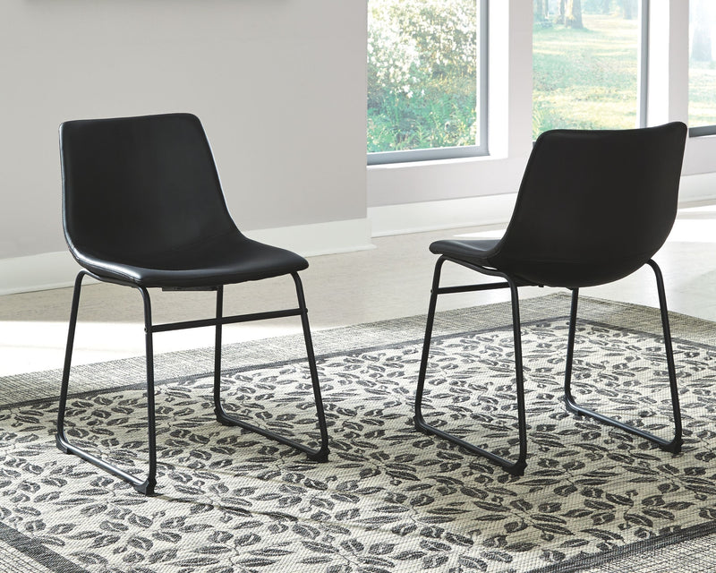 Centiar - Black - Dining Chair (set Of 2)-Washburn's Home Furnishings