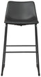 Centiar - Black - Pub Height Bar Stool (set Of 2)-Washburn's Home Furnishings