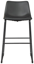 Centiar - Black - Pub Height Bar Stool (set Of 2)-Washburn's Home Furnishings