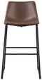 Centiar - Brown - Pub Height Bar Stool (set Of 2)-Washburn's Home Furnishings