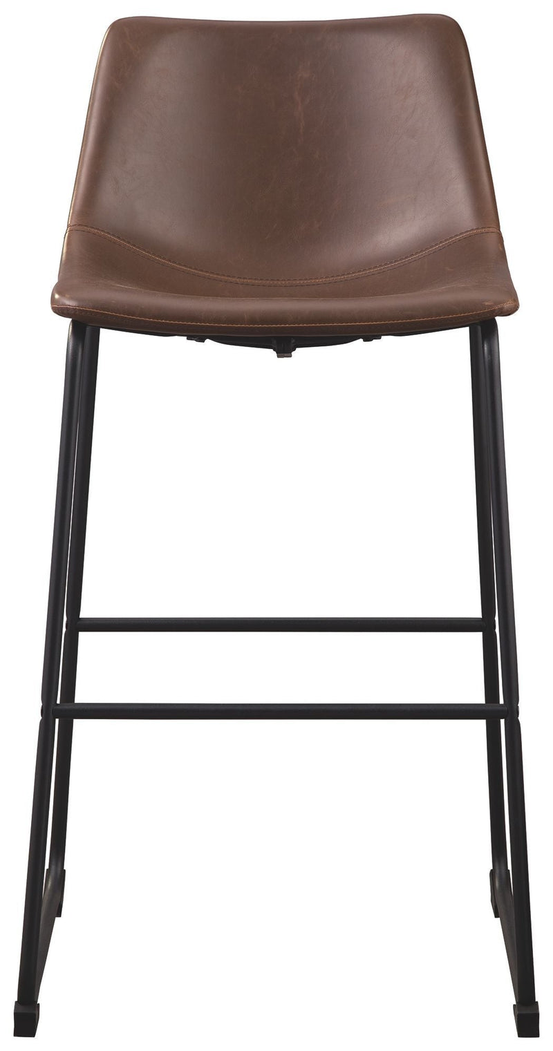 Centiar - Brown - Pub Height Bar Stool (set Of 2)-Washburn's Home Furnishings