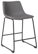 Centiar - Gray - Counter Height Bar Stool (set Of 2)-Washburn's Home Furnishings