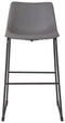 Centiar - Gray - Pub Height Bar Stool (set Of 2)-Washburn's Home Furnishings