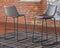 Centiar - Gray - Pub Height Bar Stool (set Of 2)-Washburn's Home Furnishings