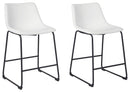 Centiar - White - Counter Height Bar Stool (set Of 2)-Washburn's Home Furnishings