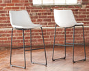 Centiar - White - Pub Height Bar Stool (set Of 2)-Washburn's Home Furnishings