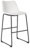 Centiar - White - Pub Height Bar Stool (set Of 2)-Washburn's Home Furnishings