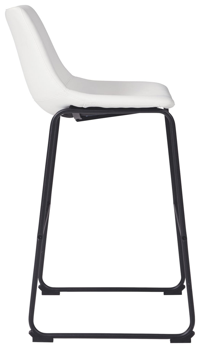 Centiar - White - Tall Uph Barstool (2/cn)-Washburn's Home Furnishings