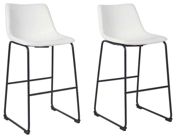 Centiar - White - Tall Uph Barstool (2/cn)-Washburn's Home Furnishings