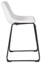 Centiar - White - Upholstered Barstool (2/cn)-Washburn's Home Furnishings