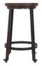 Challiman - Rustic Brown - Counter Height Bar Stool (set Of 2)-Washburn's Home Furnishings