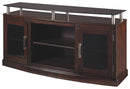 Chanceen - Dark Brown - Medium Tv Stand/fireplace Opt-Washburn's Home Furnishings