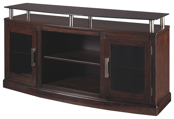 Chanceen - Dark Brown - Medium Tv Stand/fireplace Opt-Washburn's Home Furnishings