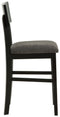 Chanzen - Gray/black - Counter Height Bar Stool (set Of 2)-Washburn's Home Furnishings