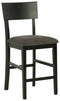 Chanzen - Gray/black - Counter Height Bar Stool (set Of 2)-Washburn's Home Furnishings