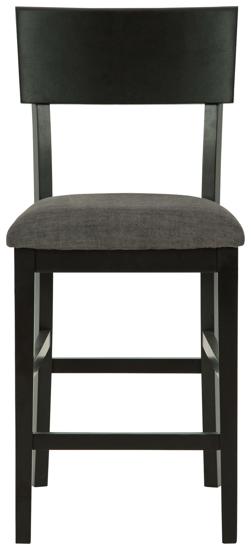 Chanzen - Gray/black - Counter Height Bar Stool (set Of 2)-Washburn's Home Furnishings