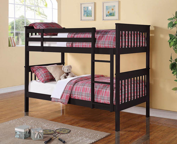 Chapman - Bunk Bed - Black-Washburn's Home Furnishings