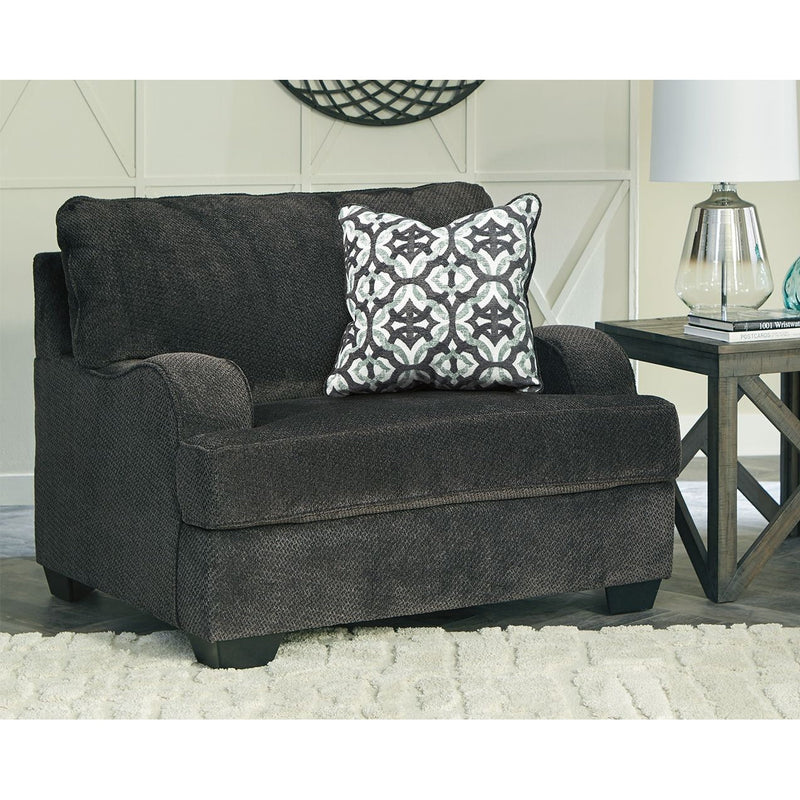 Charenton - Charcoal - Chair And A Half-Washburn's Home Furnishings