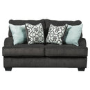 Charenton - Charcoal - Loveseat-Washburn's Home Furnishings