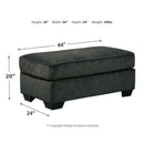 Charenton - Charcoal - Ottoman-Washburn's Home Furnishings