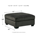 Charenton - Charcoal - Ottoman With Storage-Washburn's Home Furnishings