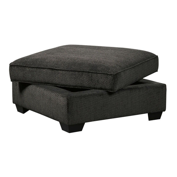 Charenton - Charcoal - Ottoman With Storage-Washburn's Home Furnishings