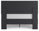 Charlang - Black/gray - Full Panel Platform Bed-Washburn's Home Furnishings