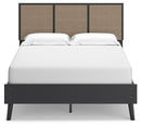 Charlang - Black/gray - Full Panel Platform Bed-Washburn's Home Furnishings