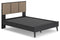 Charlang - Black/gray - Full Panel Platform Bed-Washburn's Home Furnishings