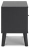 Charlang - Black/gray - One Drawer Night Stand-Washburn's Home Furnishings