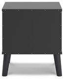 Charlang - Black/gray - One Drawer Night Stand-Washburn's Home Furnishings