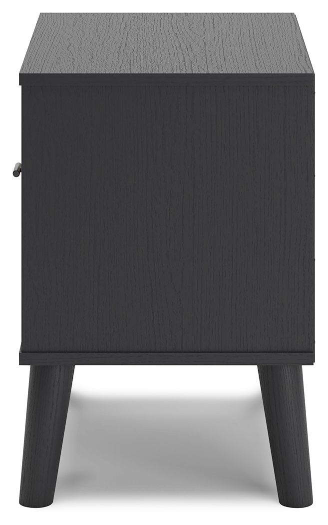 Charlang - Black/gray - One Drawer Night Stand-Washburn's Home Furnishings