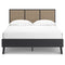 Charlang - Black/gray - Queen Panel Platform Bed-Washburn's Home Furnishings