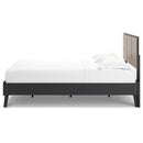 Charlang - Black/gray - Queen Panel Platform Bed-Washburn's Home Furnishings