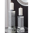 Charline - Metallic - Candle Holder Set (2/cn) - Plain-Washburn's Home Furnishings