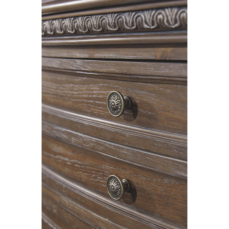 Charmond - Brown Dark - Two Drawer Night Stand-Washburn's Home Furnishings